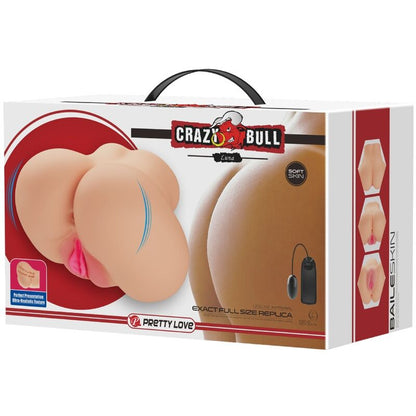 CRAZY BULL - VIBRADOR DE VAGINA REALISTA Y LUNA DESNUDA