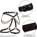 Calexotics - Euphoria Plus Size Multi Chain Arnês De Coxa
