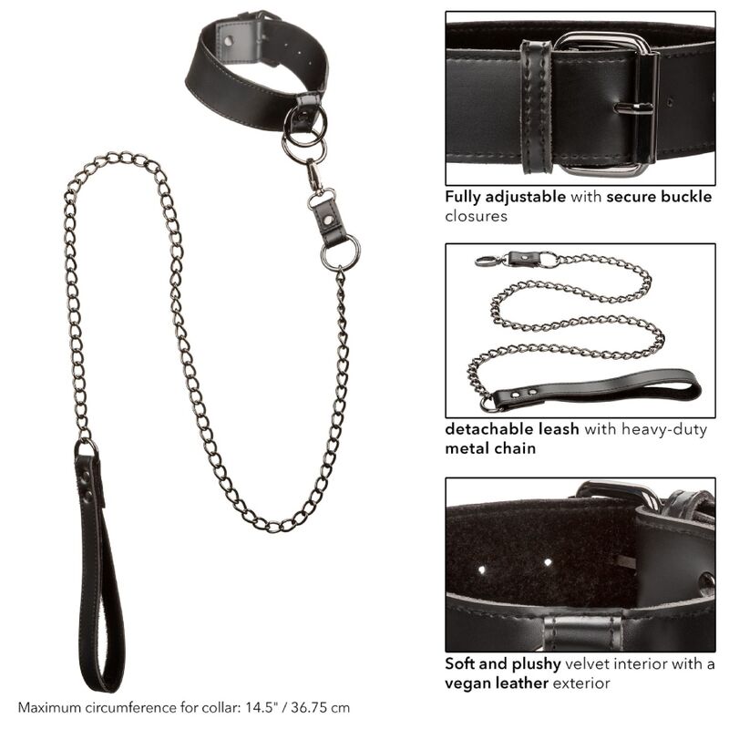 CALEXOTICS - EUPHORIA NECKLACE WITH CHAIN LEASH