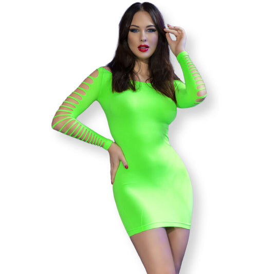 CHILIROSE - DRESS CR 4617 GREEN S/M