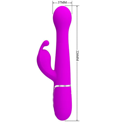 PRETTY LOVE - DEJON RABBIT 3-IN-1 MULTIFUNCTION VIBRATOR VIOLET