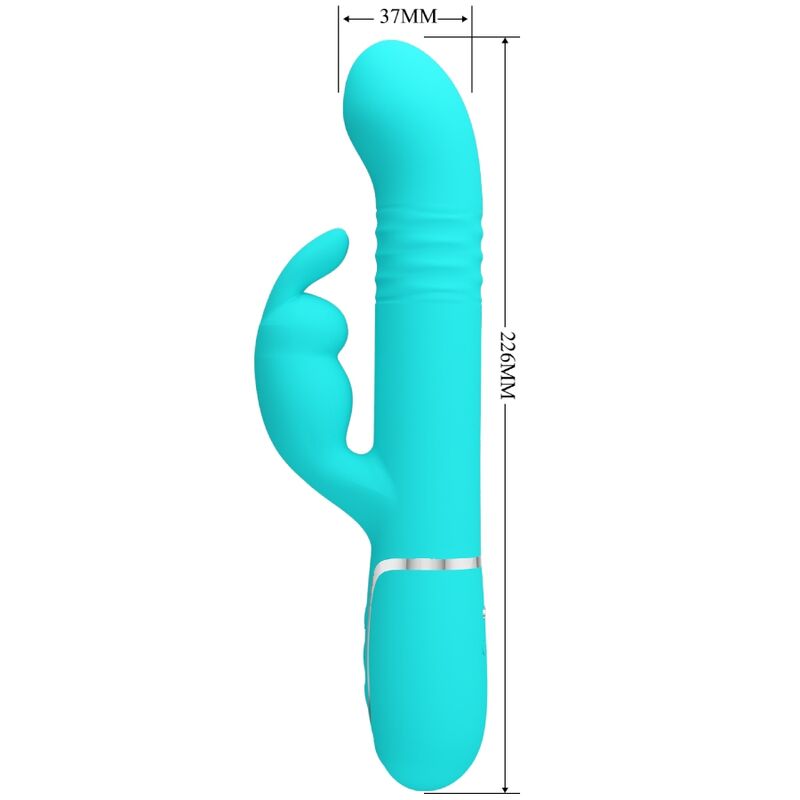 PRETTY LOVE - VIBRADOR COALE AQUA GREEN PEARLS