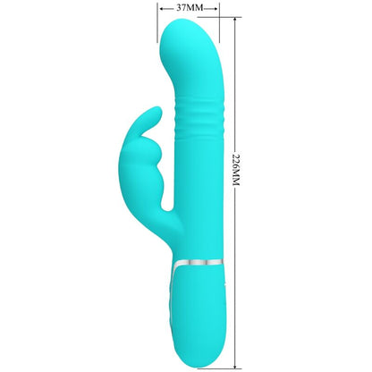 PRETTY LOVE - VIBRADOR COALE AQUA GREEN PEARLS