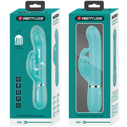 PRETTY LOVE - VIBRADOR COALE AQUA GREEN PEARLS
