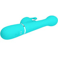 Pretty Love - Vibrador Conejo Dejon 3 En 1 Multifunción Aqua Verde