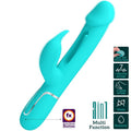 Pretty Love - Vibrador Conejo Dejon 3 En 1 Multifunción Aqua Verde