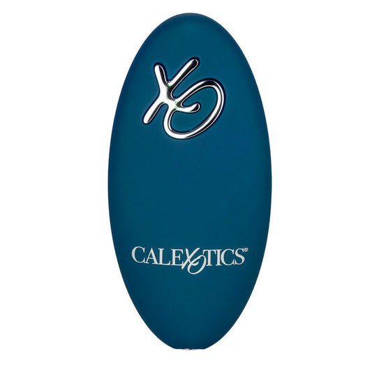 CALEXOTICS - MASAJEADOR DE PILOTO CON DOBLE MOTOR Y CONTROL REMOTO AZUL