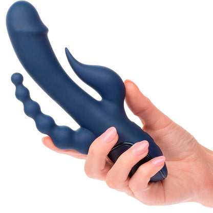 CALEXOTICS - TRIPLE ORGASM VIBRATOR BLUE