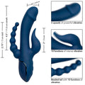 Calexotics - Vibrador Triplo Orgasm Azul
