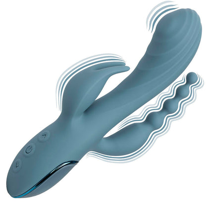 CALEXOTICS - GREY TRIPLE ECSTASY VIBRATOR