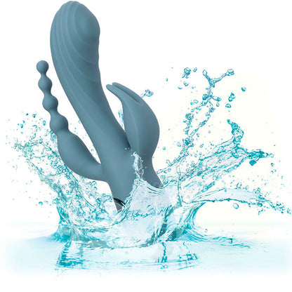 CALEXOTICS - GREY TRIPLE ECSTASY VIBRATOR