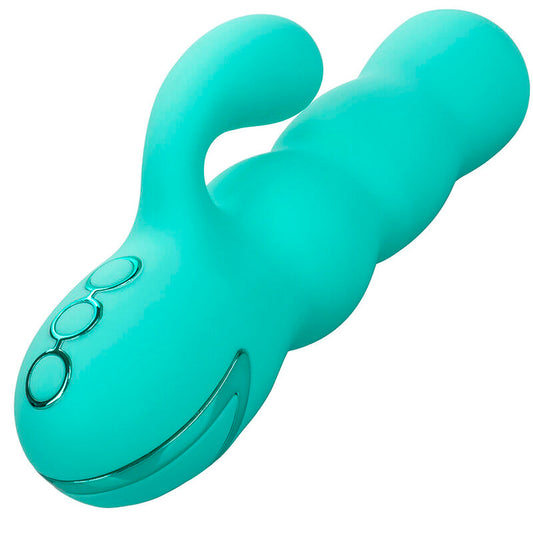 CALEXOTICS - VIBRATOR DEL MAR DIVA RABBIR AQUA GREEN BY CALIFORNIA DREAMING