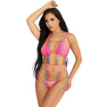Leg Avenue - Set Top E Calças Fishnet Multicolor