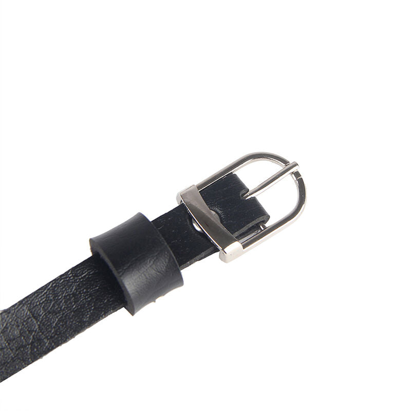 SUBBLIME - LEATHER CHAINS CHEST HARNESS BLACK ONE SIZE