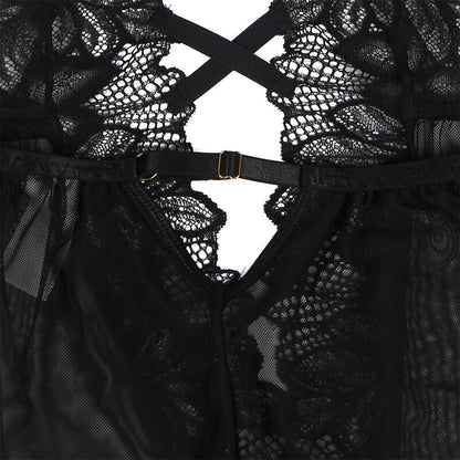 Subblime - Teddy Halter Neck Escote Espalda Encaje Negro S/M