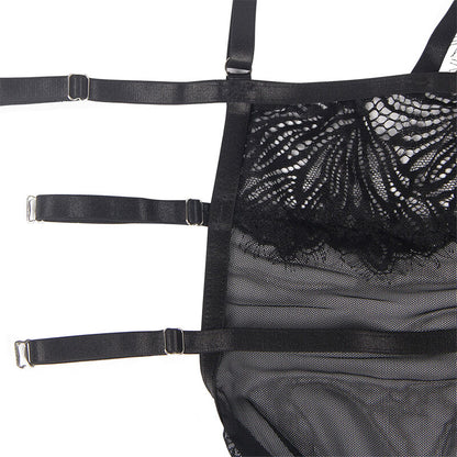 Subblime - Babydoll Com Alas De Renda Ajustveis Preto S/M