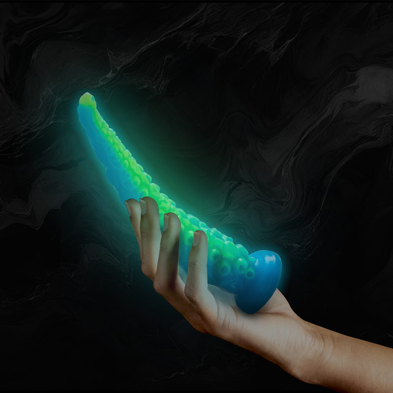 EPIC - SCYLLA FLUORESCENT TENTICAL THIN DILDO SMALL SIZE