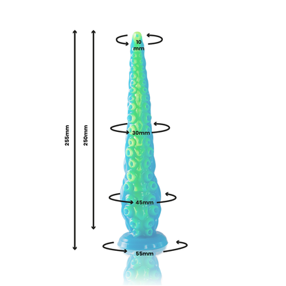 EPIC - SCYLLA FLUORESCENT TENTICAL THIN DILDO SMALL SIZE