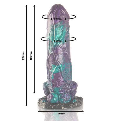 EPIC - BASILISK DOUBLE SCALY PLEASURE DILDO LARGE SIZE
