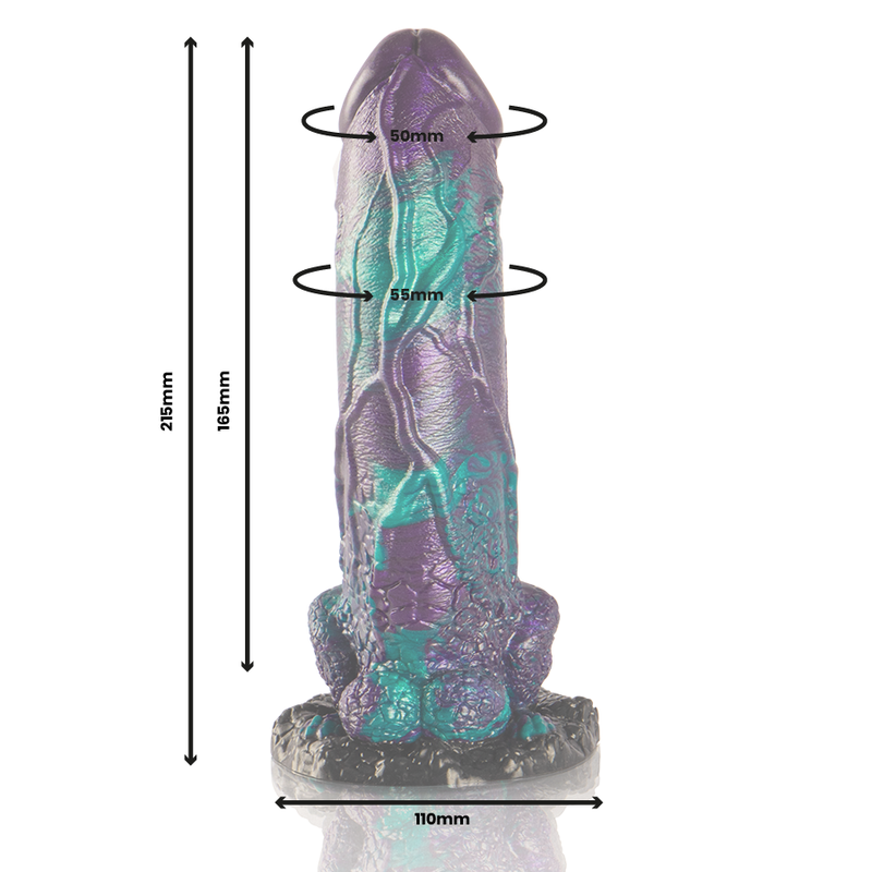 EPIC - BASILISK DOUBLE SCALY PLEASURE DILDO LARGE SIZE