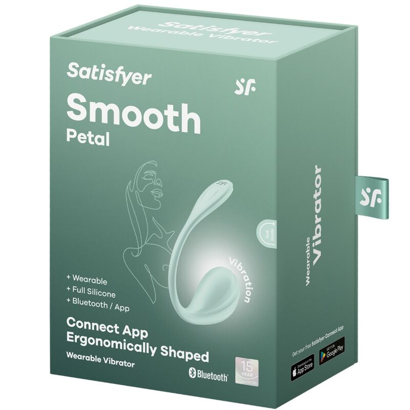 SATISFYER - ESTIMULADOR DEL PUNTO G DE PÉTALOS SUAVES DE AGUA VERDE APLICACIÓN GRATUITA