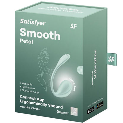 SATISFYER - ESTIMULADOR DEL PUNTO G DE PÉTALOS SUAVES DE AGUA VERDE APLICACIÓN GRATUITA