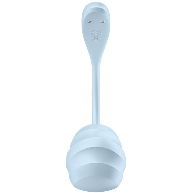 SATISFYER - ESTIMULADOR DEL PUNTO G DE PÉTALOS SUAVES AZUL CIELO APLICACIÓN GRATUITA