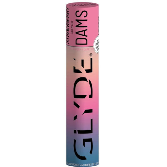 SHEER GLYDE - DAMS LATEX BLADES ORAL SEX STRAWBERRY