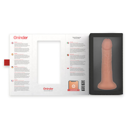 ONINDER - VIBRADOR PEQUEÑO BOGOTÁ DILDO 9 VELOCIDADES NATURAL 17.5 CM -O- 4 CM - APP GRATIS