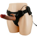 Pretty Love - Marion Harness Bragas Universales Con Dildo Vibrador 19 Cm Marrón