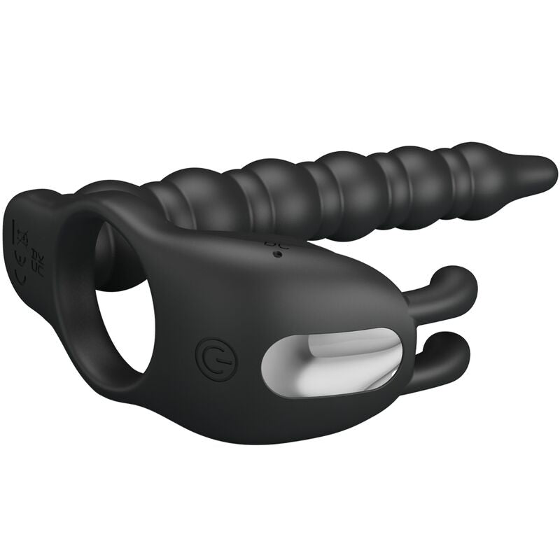 PRETTY LOVE - ANILLOS PARA EL PENE BLACKNEY CON TAPÓN VIBRADOR