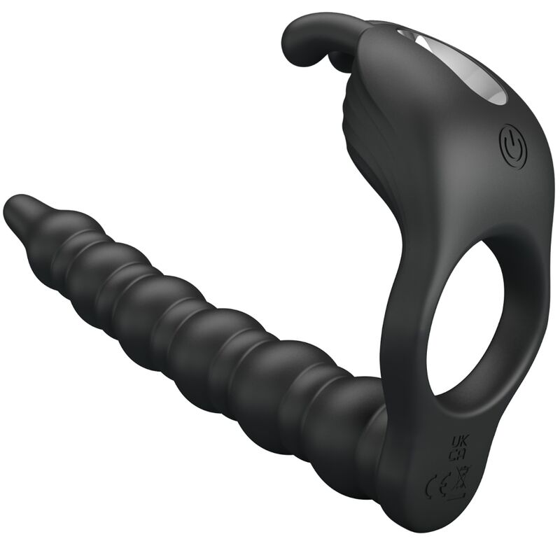 PRETTY LOVE - ANILLOS PARA EL PENE BLACKNEY CON TAPÓN VIBRADOR