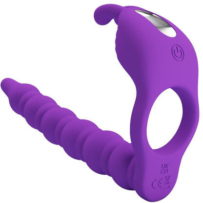 PRETTY LOVE - ANILLOS PARA EL PENE BLACKNEY CON TAPÓN VIBRADOR