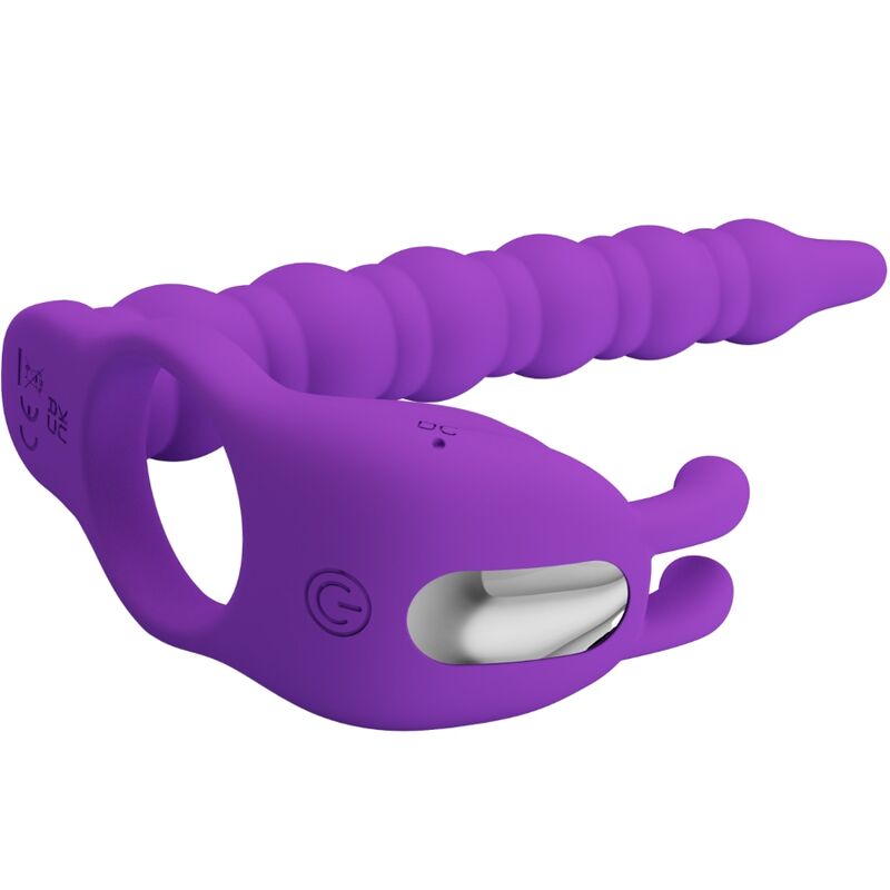PRETTY LOVE - ANILLOS PARA EL PENE BLACKNEY CON TAPÓN VIBRADOR
