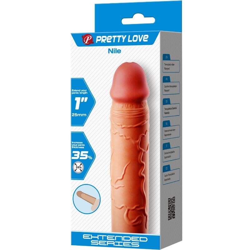PRETTY LOVE - EXTENSOR DE PENE NILO COBERTURA CARNE