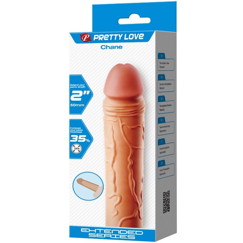 PRETTY LOVE - EXTENSOR DE PENE CHANE COBERTURA CARNE
