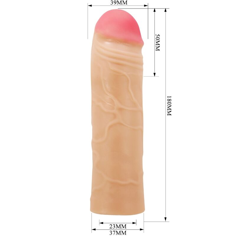 PRETTY LOVE - EXTENSOR DE PENE CHANE COBERTURA CARNE