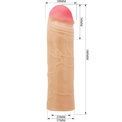 PRETTY LOVE - EXTENSOR DE PENE CHANE COBERTURA CARNE
