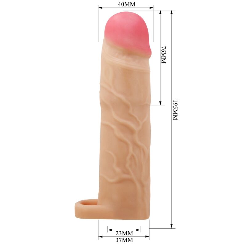 PRETTY LOVE - FUNDA DE EXTENSIÓN DE PENE PARA ERGE NATURAL