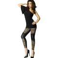 Chilirose - Cr 3390 Leggins Preto & Leopardo S/M