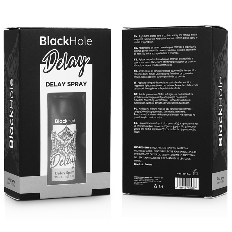 BLACK HOLE - RETARDANT SPRAY ESTUDO FORTE 30 ML
