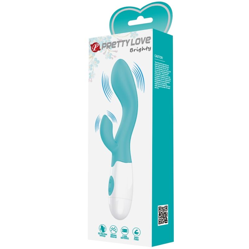 PRETTY LOVE - VIBRADOR PUNTO G BRILLANTE AGUA VERDE