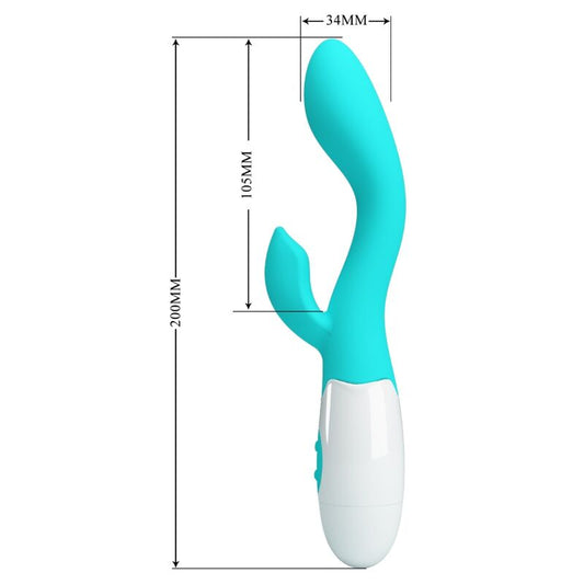PRETTY LOVE - VIBRADOR PUNTO G BRILLANTE AGUA VERDE