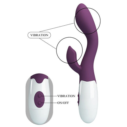 PRETTY LOVE - VIBRADOR DEL PUNTO G CON BRILLO PÚRPURA