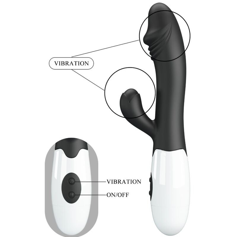 PRETTY LOVE - VIBRADOR NEGRO PARA EL PUNTO G
