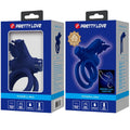 Pretty Love - Jamele Anel Duplo Com Estimulador De Vibrao E Borboleta Azul