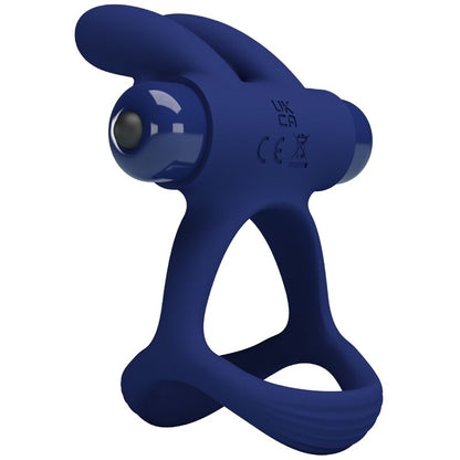 PRETTY LOVE - ANILLO VIBRADOR DOBLE FRANCISCO CONEJO AZUL