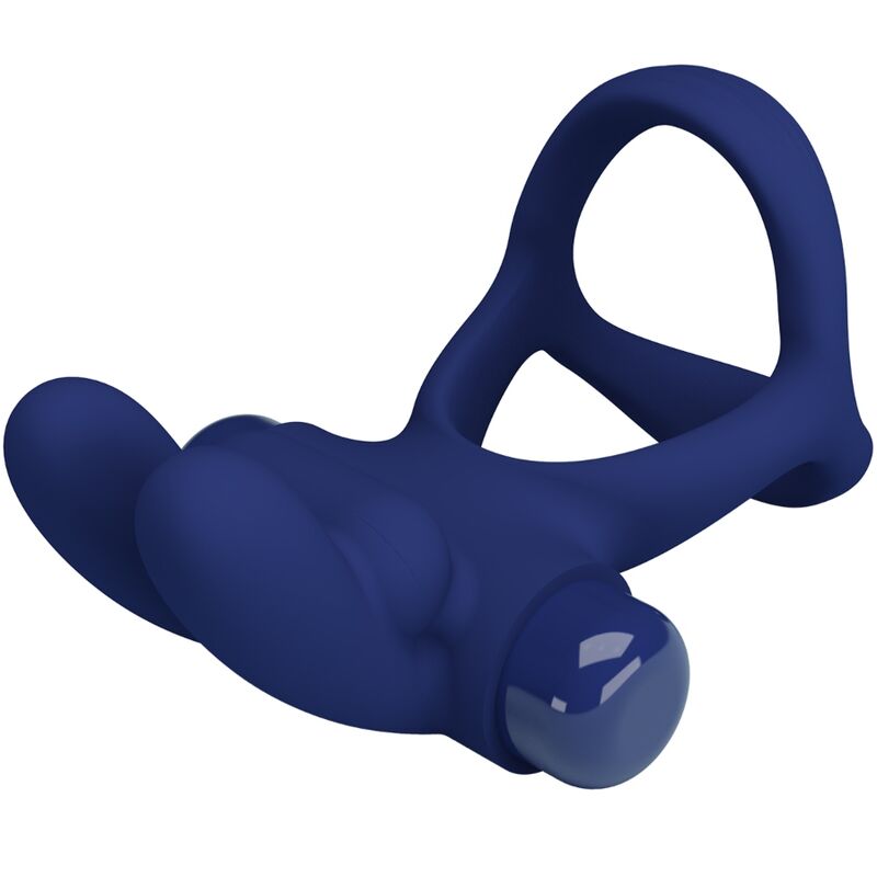 PRETTY LOVE - ANILLO VIBRADOR DOBLE FRANCISCO CONEJO AZUL