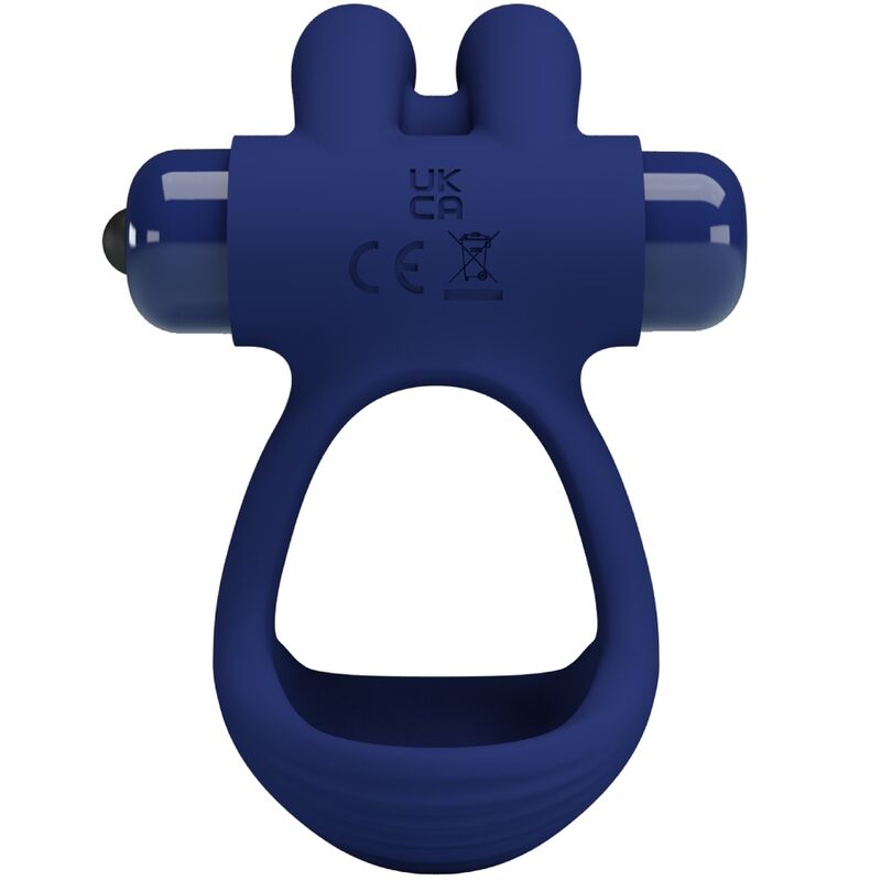 PRETTY LOVE - ANILLO VIBRADOR DOBLE FRANCISCO CONEJO AZUL