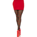 Leg Avenue - Meias Cereja Preta Moles